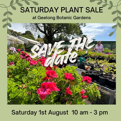 Saturday Plant Sale!! FGBG Nursery at the Botanical Gardens