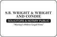 S.B. WRIGHT & WRIGHT AND CONDIE