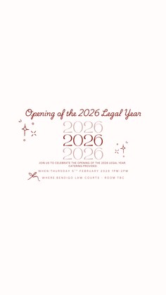 BLA Opening of the 2026 Legal Year