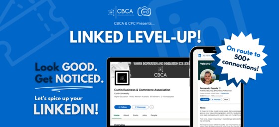 Linkedin Level-Up! | Curtin Business & Commerce Association | TidyHQ