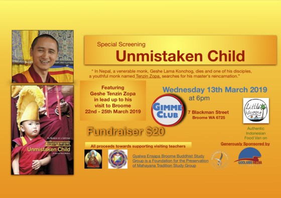 Fundraiser Screening Unmistaken Child 
