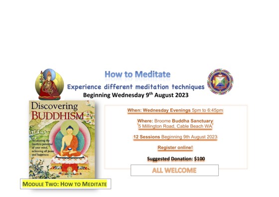 How to Meditate Developing Buddhism Module 2  2023