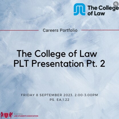 College of Law - PLT Presentation Part 2 