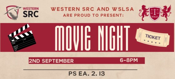 WSLSA x Western SRC Law Students & Friends Movie Night