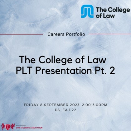 College of Law - PLT Presentation Part 2 