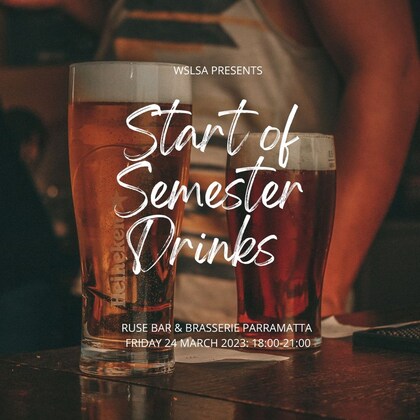Start of Semester Drinks