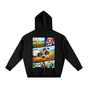 Comic Style - Geophysicists - Oversized Fleece Hoodie  image 1