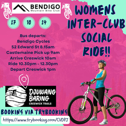 October Women's Social Ride - Djuwang Baring, Creswick