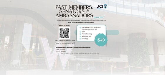 2026 JCI Australia National Convention (Register Link for Past Members, Senators & Ambassadors Program)