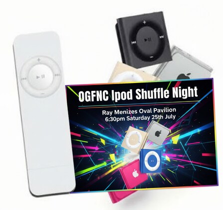 Ipod Shuffle Night - Saturday 25th July