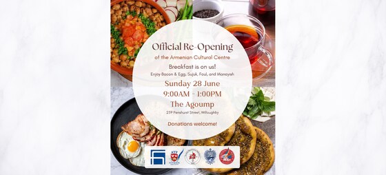 Official Re-Opening of the Armenian Cultural Centre