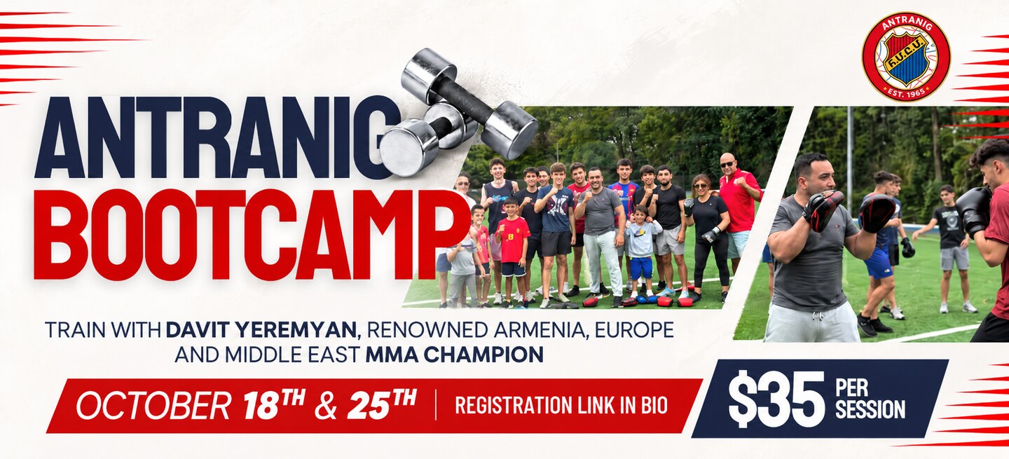 Antranig Bootcamp (18th & 25th Oct)