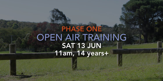 0613: 11am training session (14 years+)