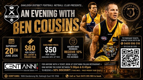 An Evening with Ben Cousins