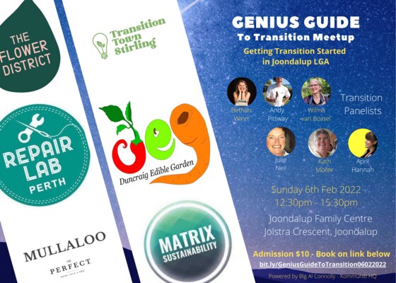 Genius Guide to Transition Meetup - Getting Transition Started in Joondalup LGA