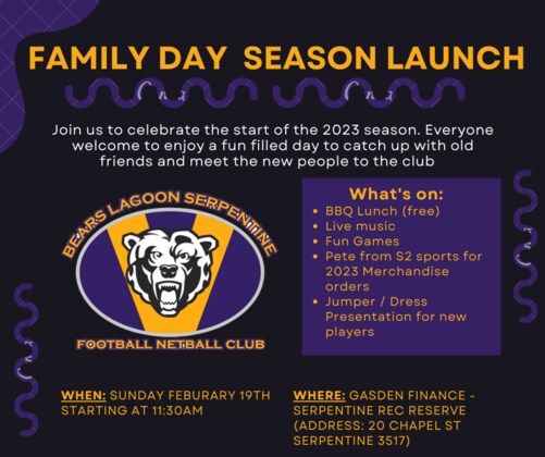 Season Launch Family Day