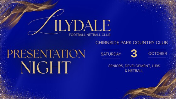 Lilydale Football Netball Club Presentation Night