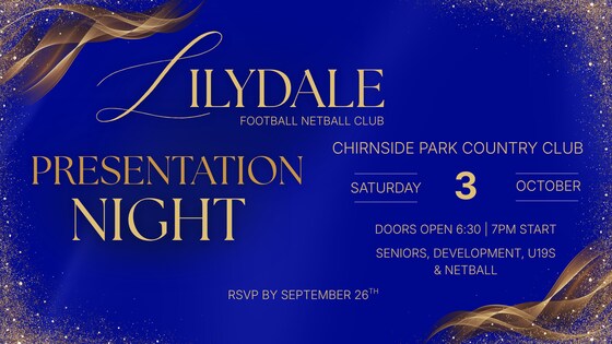Lilydale Football Netball Club Presentation Night