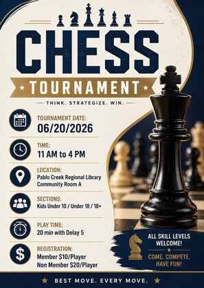 ICS Jacksonville Chess Tournament - June 20, 2026 11:00 AM to 4:00 PM