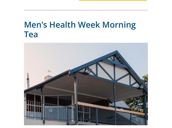 Men’s Health Week - Walk and Morning Tea