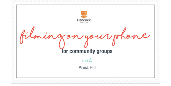 “Filming in your phone “