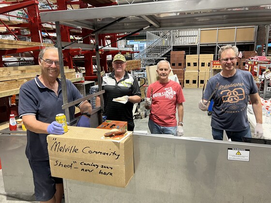 Cooking the BBQ at Power Pass Family Night - Bunnings Melville