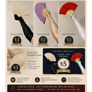 Bridgerton's Vibe Gloves and Fans (Members Only) image 1