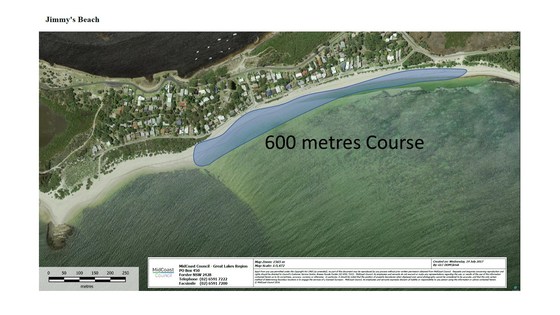 Jimmys Beach Open Water Swim - 600 m Course