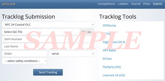 Newcastle Paragliding Club annual competitions (Inland & Coastal)