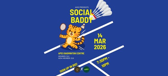 ✨🏸 AMS Social Badminton 🏸✨