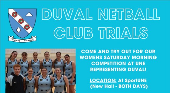 2025 Netball Team Trial 1 and 2
