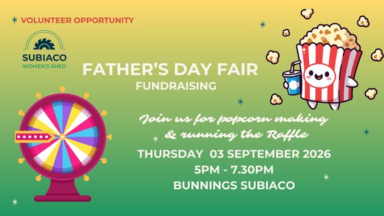 Fundraising : Bunnings Father's Day Fair, Thursday 3rd Sept 17:00-19:30