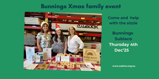 Volunteer event: Bunnings Xmas family event - 4th Dec