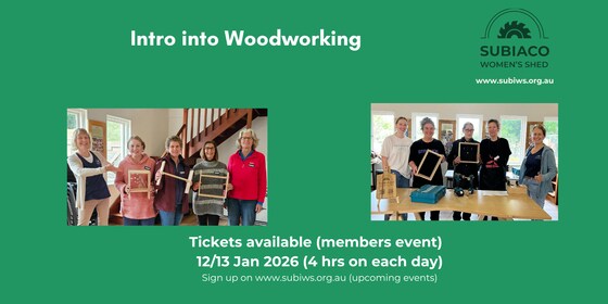 Introduction to woodworking (2 half days - 12/13 January 2026)