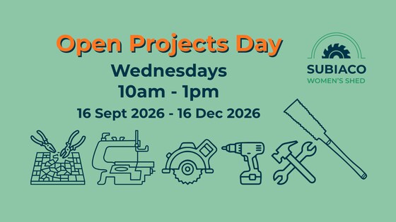 Open Projects Day • Wednesday 10am -1pm 