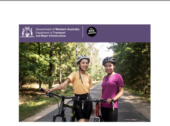 WA Bike Month: Guided Bike Ride  Sunday 26th October 2pm (non riders/riders ticket)