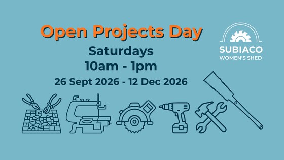 Open Projects Day • Saturday 10am to 1 pm 