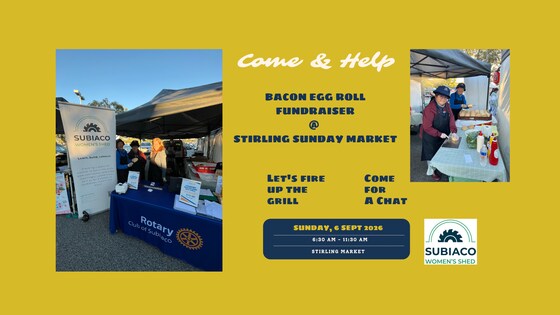 Fundraising with Subiaco Rotary Club  - helpers required
