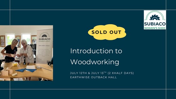 Introduction to Woodworking July 12/13th 