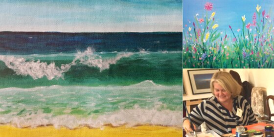 Adventures in acrylics: a simple landscape
