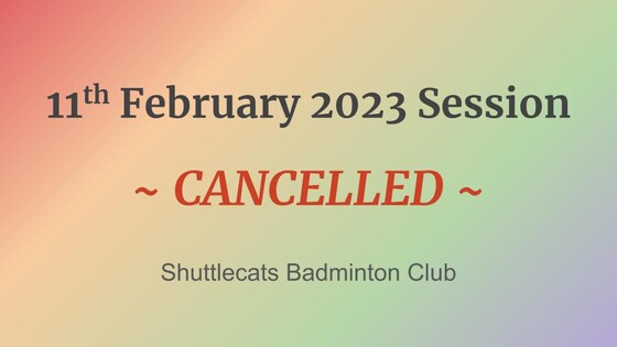 Shuttlecats Badminton Session 11/02/2024