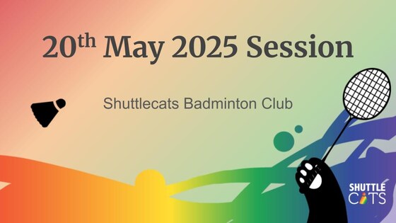 Shuttlecats Badminton Session 20/05/2025