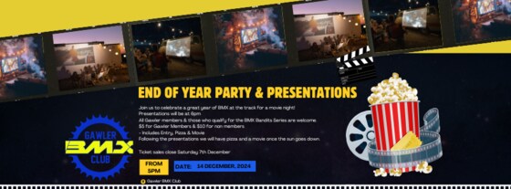 2024 Gawler BMX Club End of Year Party & Series Presentation