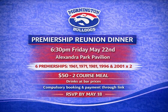Premiership Reunion Dinner 2026