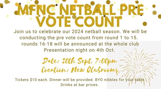 Netball Pre Vote Count Night