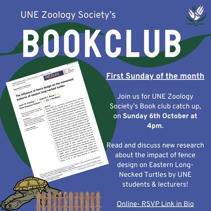 UNE Zoology Society Book Club Catch-up