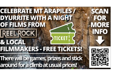 Arapiles Film Tour presented by Bogong Equipment - Various dates and locations during March in Melbourne