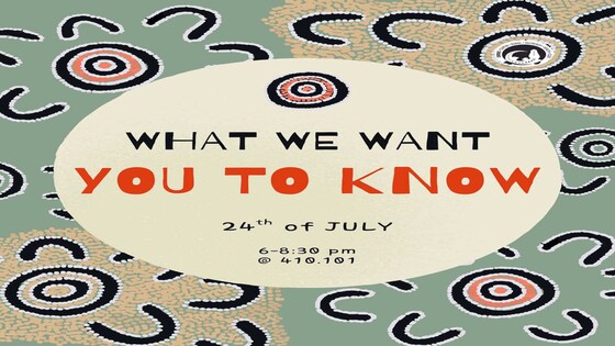 What We Want You To Know: Indigenous Health Event