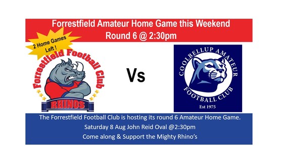 2nd Last Senior Home Game This Weekend - DONT MISS IT!