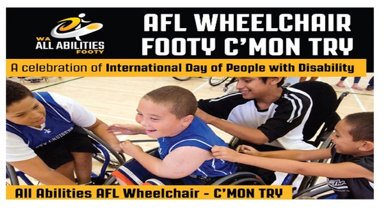 Come & Try AFL Wheelchair Footy